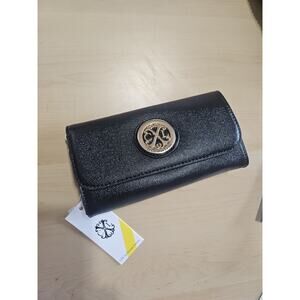 CXL by Christian Lacroix Bal Caviar Small Clutch Wristlet - Black